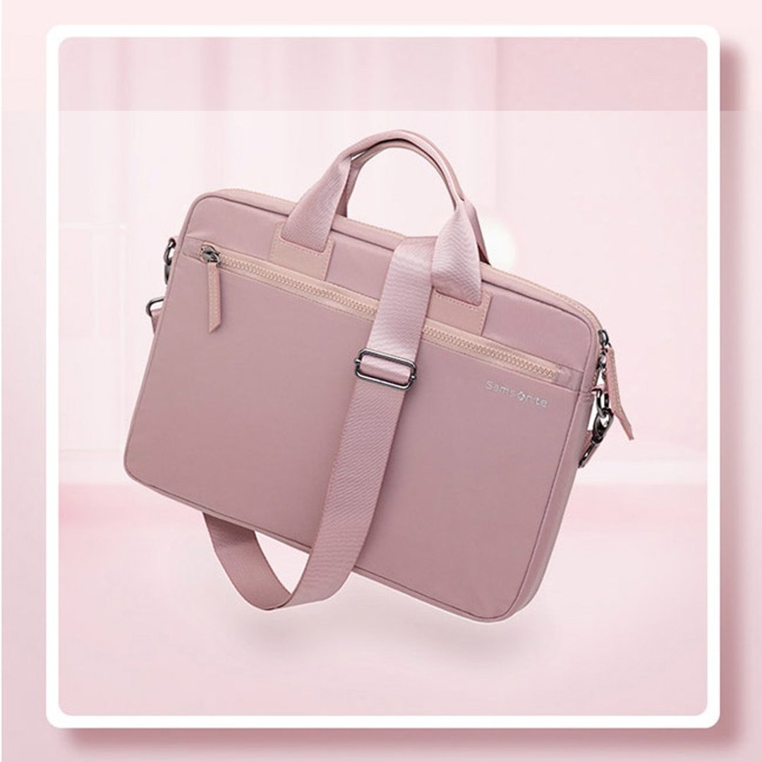 Samsonite DENDI-ICT BP5*002 14寸笔电手提包(附肩背带) -樱花粉 - 电脑包 - 尼龙 粉红色