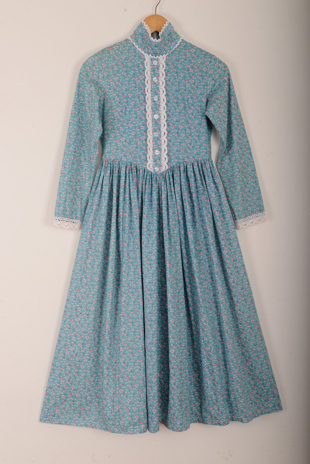 英国乡村复古花墙柄碎花棉布连身裙 from1960-70s - 洋装/连衣裙 - 棉 