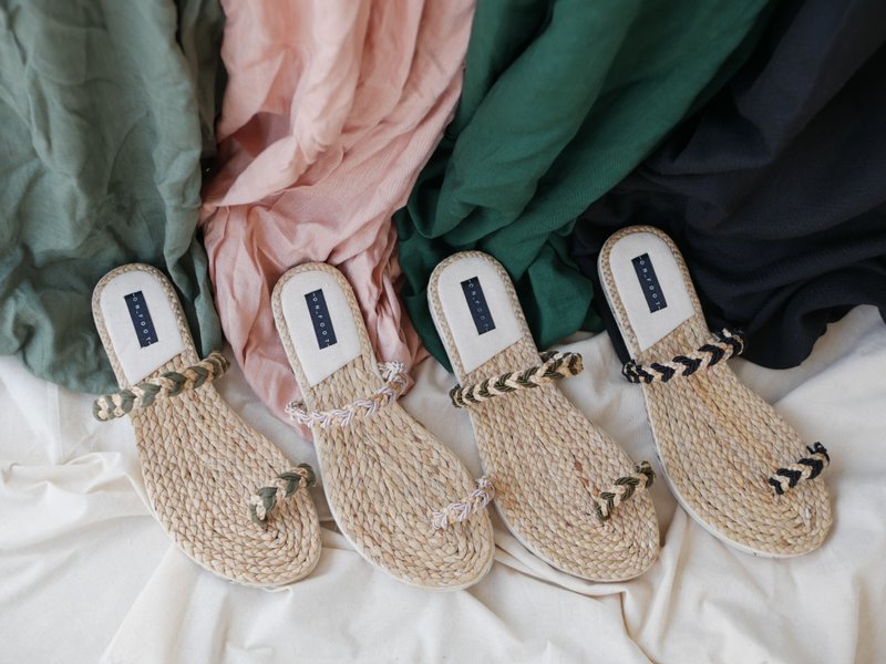 knitted shoes - 男女凉鞋 - 环保材料 卡其色