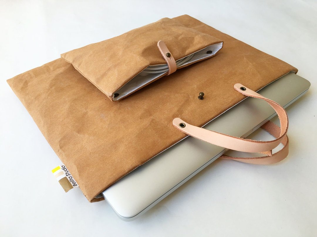 电脑包 MacBag：适用于 MacBook 的牛皮纸笔记型电脑包，适用于 MacBook 13 寸 电子产品 - 电脑包 - 纸 咖啡色