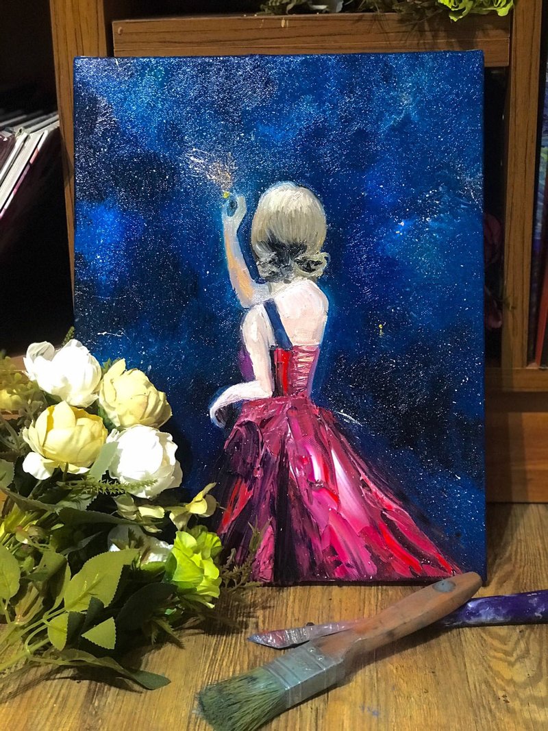 经典女人 油画(一) / 初学者可 / 周一到周日皆可预约【一人成团 - 插画/绘画/写字 - 棉．麻 