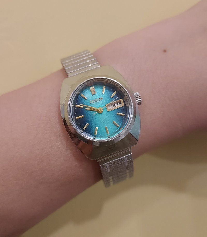 普普年代 • 太空风格 Citizen 日本星辰日历自动上链古董机械表 - 女表 - 其他材质 