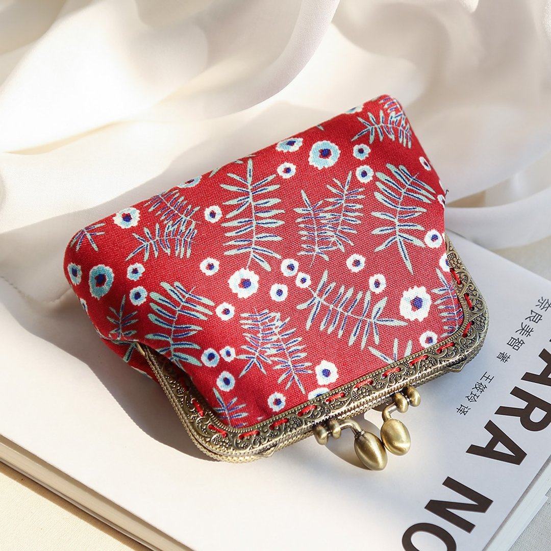 独家 coin purse 零钱包 口红包 礼物交换 圣诞礼物 尾牙礼物 - 零钱包 - 棉 多色