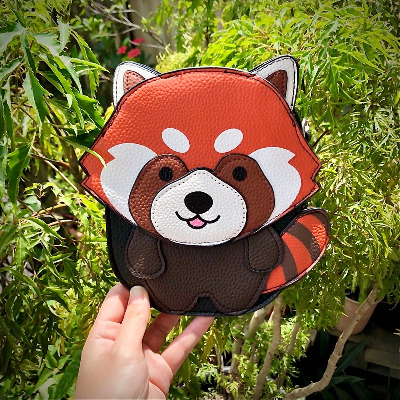 小猫熊/红熊猫童趣造型斜背包/手机包/随身包 - 酷乐村 - 侧背包/斜挎包 - 人造皮革 橘色