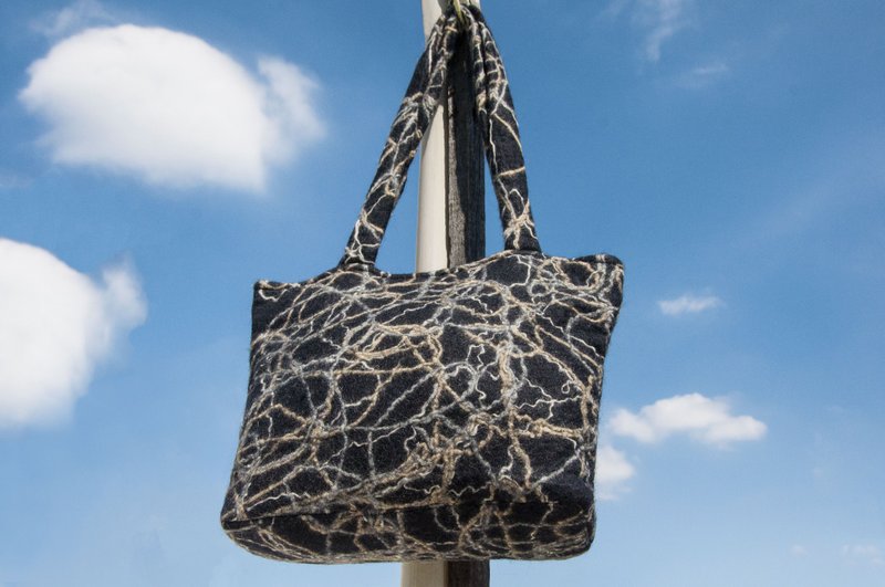 天然羊毛毡轻便包/手拿包/侧背包/肩背包/旅行包/托特包-星空宇宙 - 侧背包/斜挎包 - 羊毛 多色