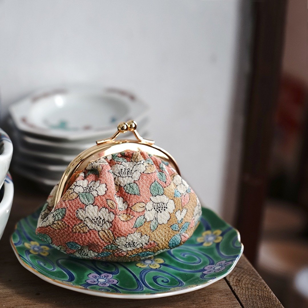 零钱包|京都奈设计传统和服小肉包|口金包 - 零钱包 - 棉 
