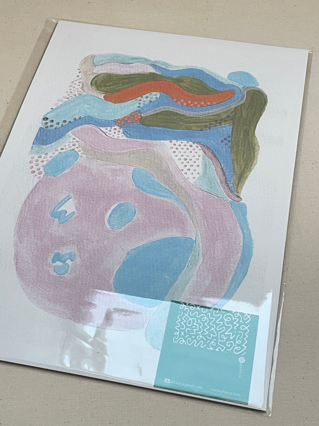 大头 A4原创手绘印刷绘图 | 挂画 | 限量 | 装饰画 - 海报/装饰画/版画 - 纸 蓝色