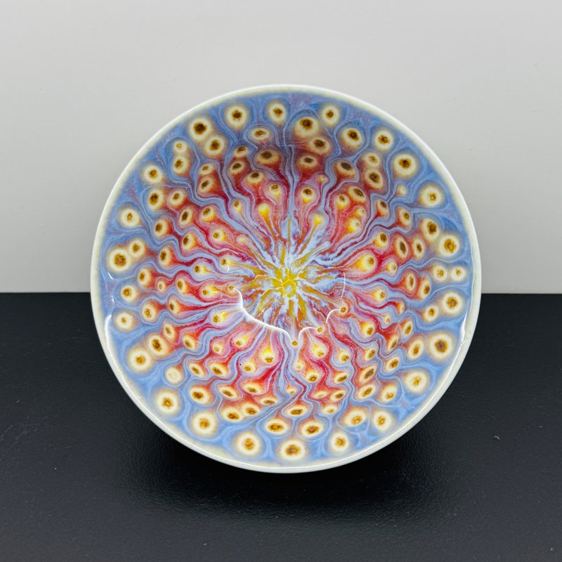 孔雀开屏饮杯 90ml 邱毓宁 莺歌烧 A3-10 - 茶具/茶杯 - 瓷 多色