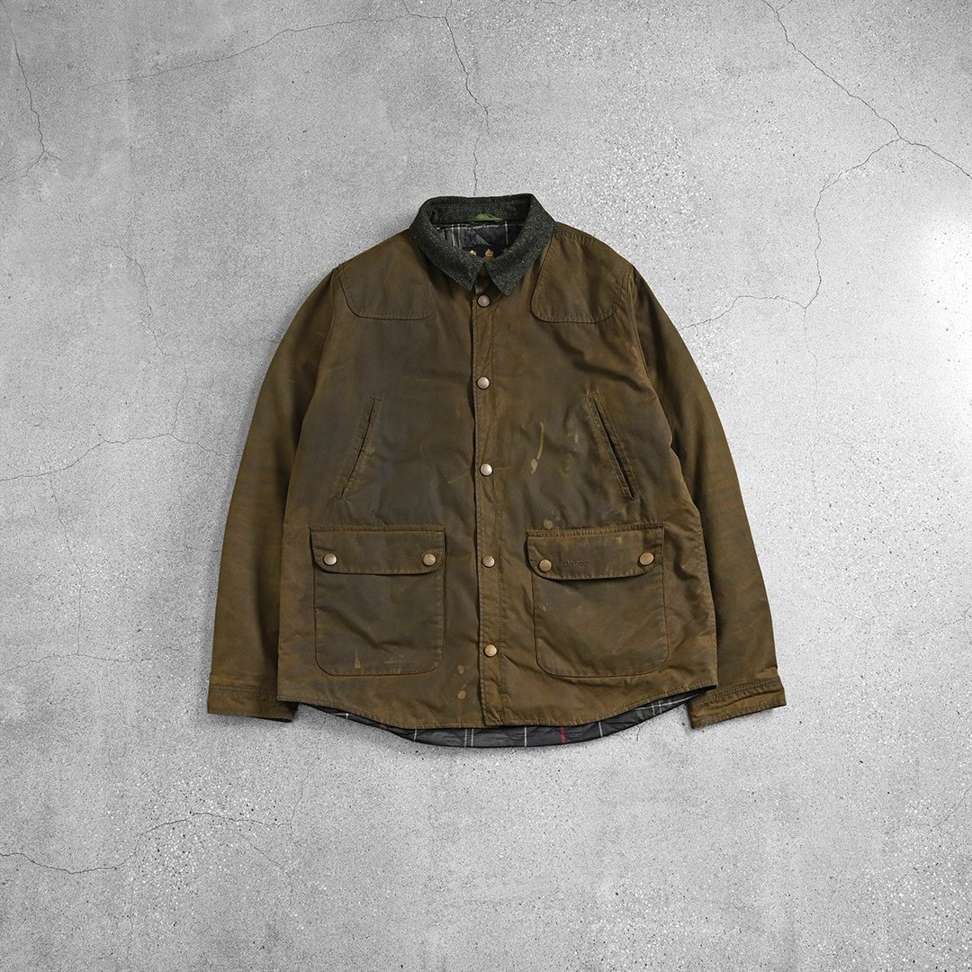 Barbour 油布衣 / 二手古着外套、Barbour Wax Jacket、油布清洁 - 男装外套 - 其他材质 咖啡色