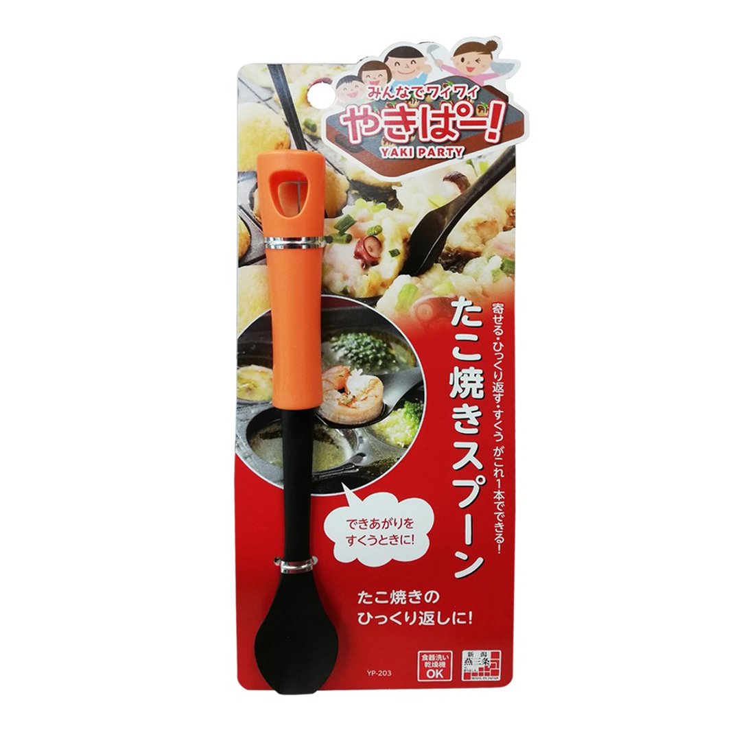 【日本下村工业Shimomura】日本制耐热章鱼烧专用汤匙 (橘)YP-203 - 厨房用具 - 尼龙 橘色