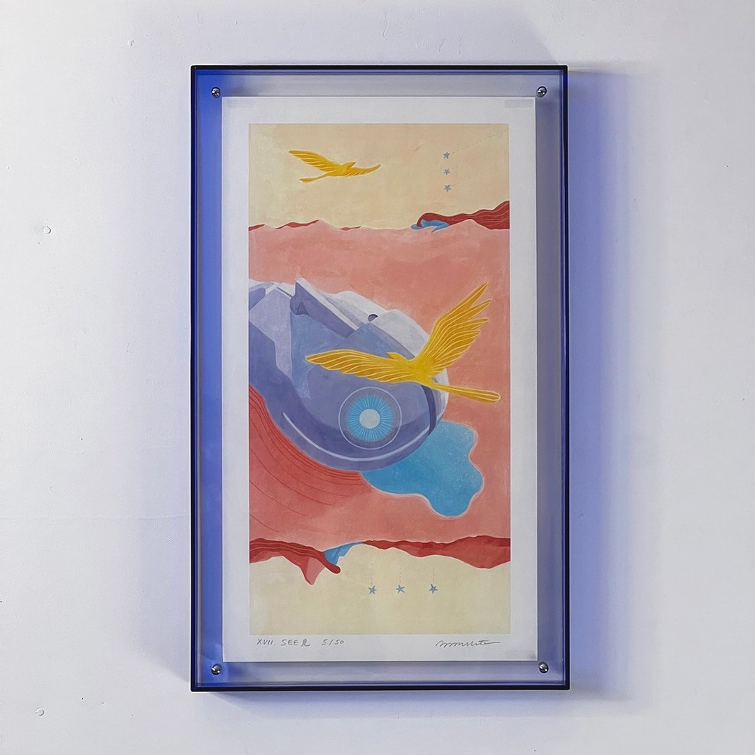 See 见, 裱框海报 艺术微喷 - 海报/装饰画/版画 - 纸 粉红色