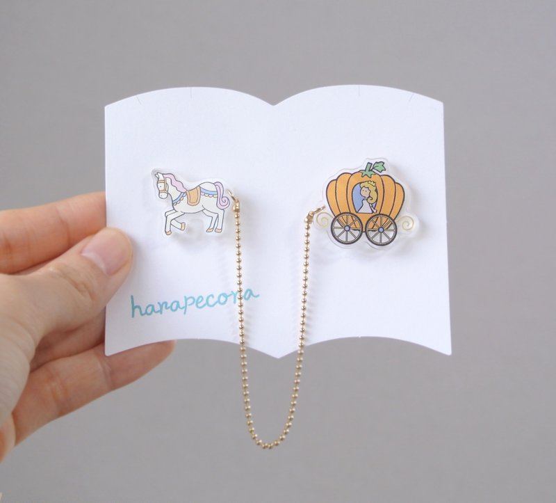 Pumpkin carriage - 胸针 - 压克力 