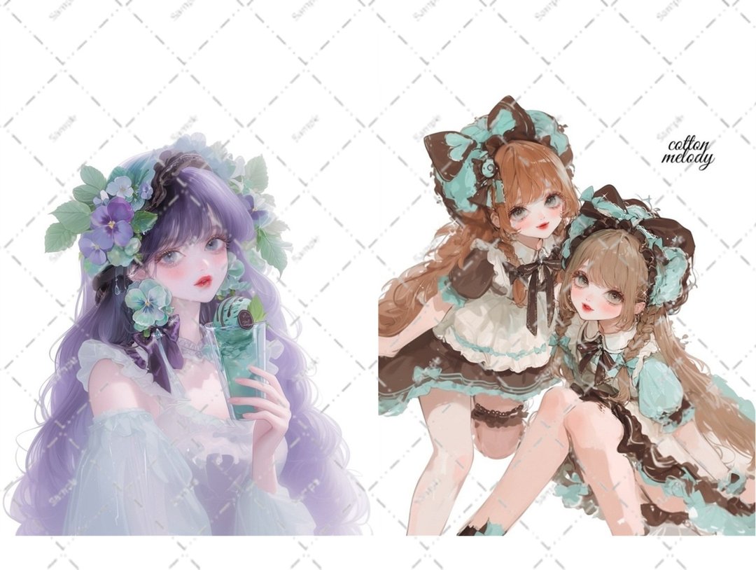 原创贴纸 no.6812 人物贴纸 原创贴纸 人物贴纸 女孩贴纸 原创人物贴纸 - 贴纸 - 纸 