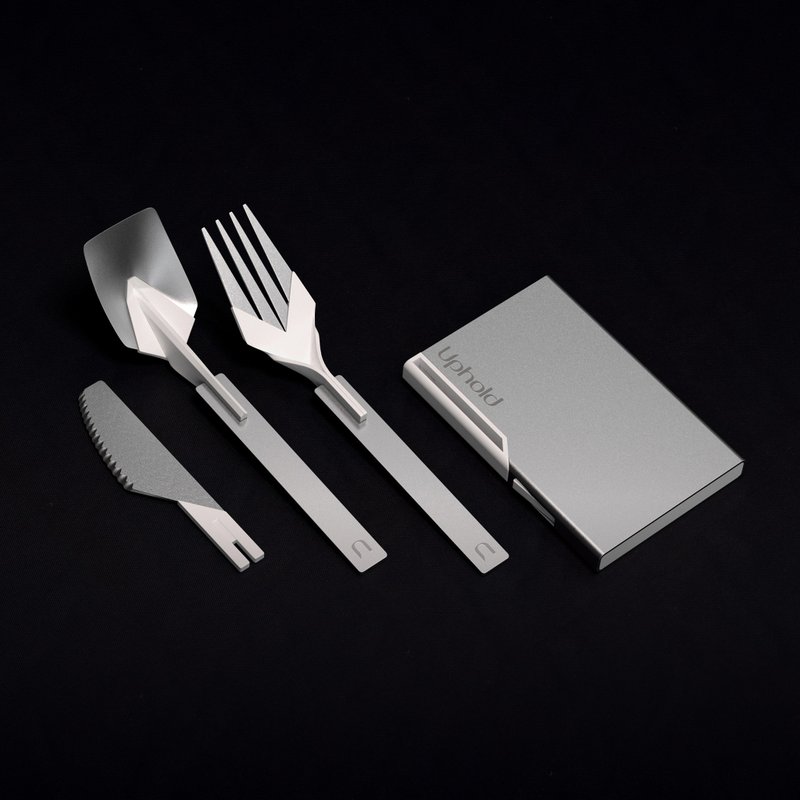 Uphold 随行餐具 袖珍版 (Silver 白银) - 餐刀/叉/匙组合 - 其他金属 银色