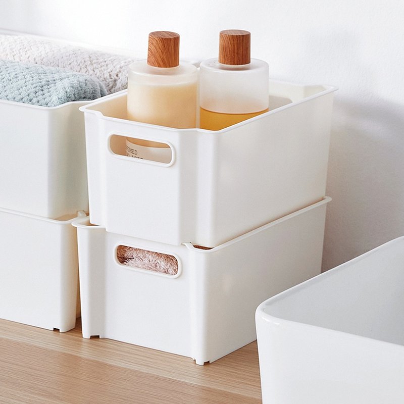 日本天马 可层叠置物收纳篮(附把手)-S-3入-多色可选 - 收纳用品 - 塑料 多色