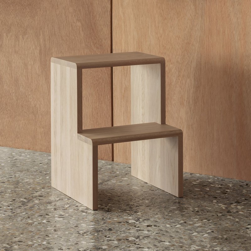 TOVA Stool | 白橡木极简梯凳 | 原木 - 其他家具 - 木头 卡其色