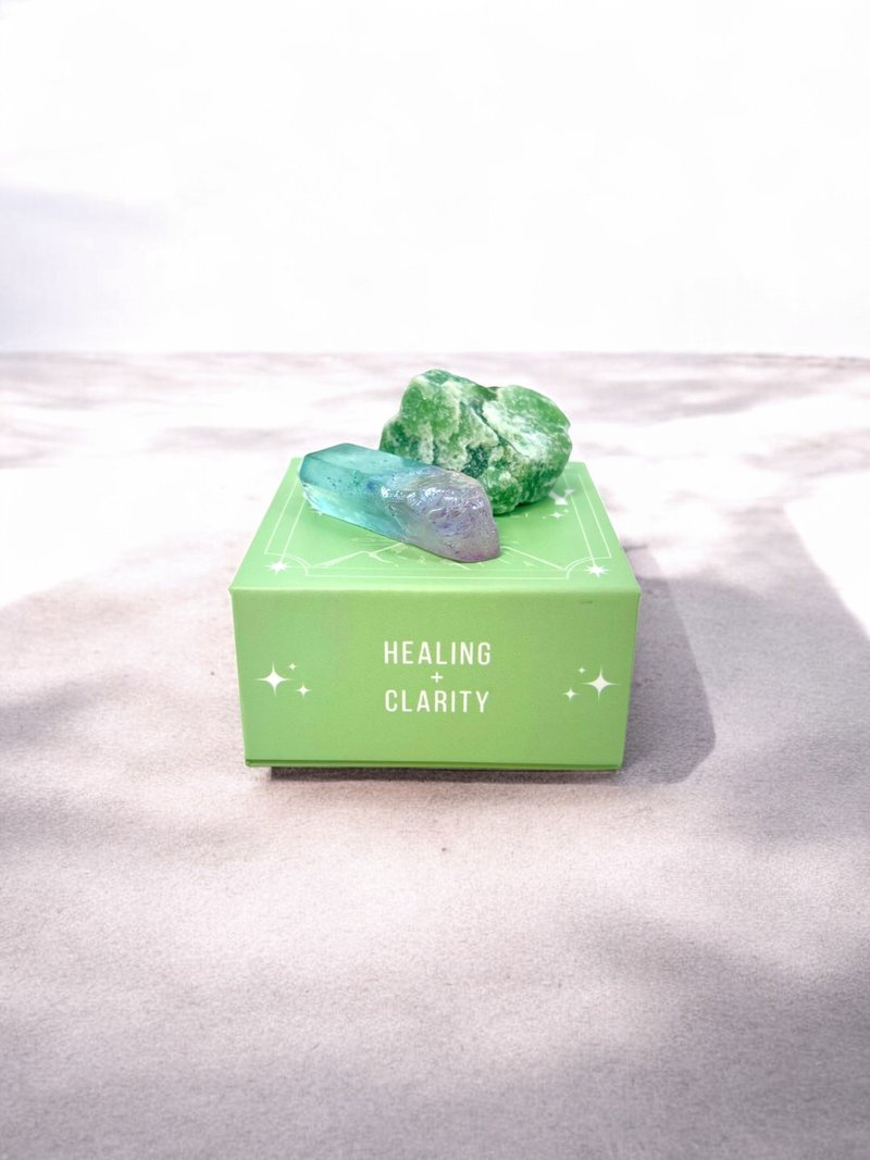 Crystoria Stone | 迷你水晶主题套装 | CLARITY | 水晶原石 - 摆饰 - 水晶 绿色