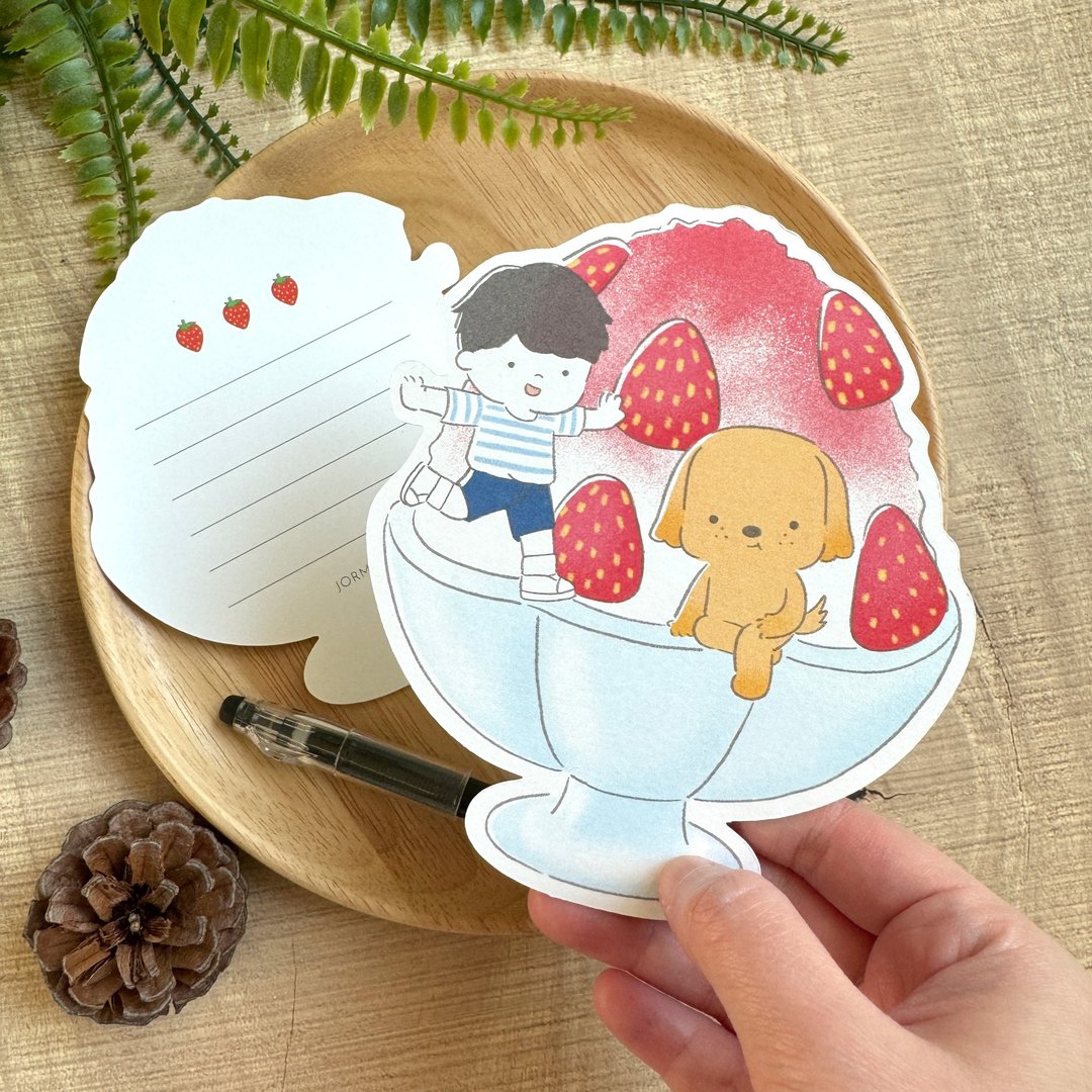 刨冰 Kakigori 明信片 异形卡 - 卡片/明信片 - 纸 