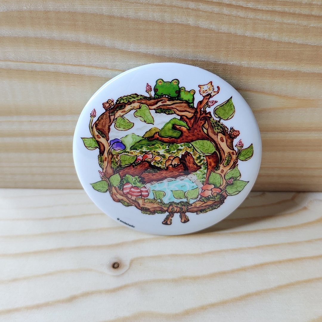 胸章 / 别针 / 徽章 森林里的喜悦 - 徽章/别针 - 其他材质 多色
