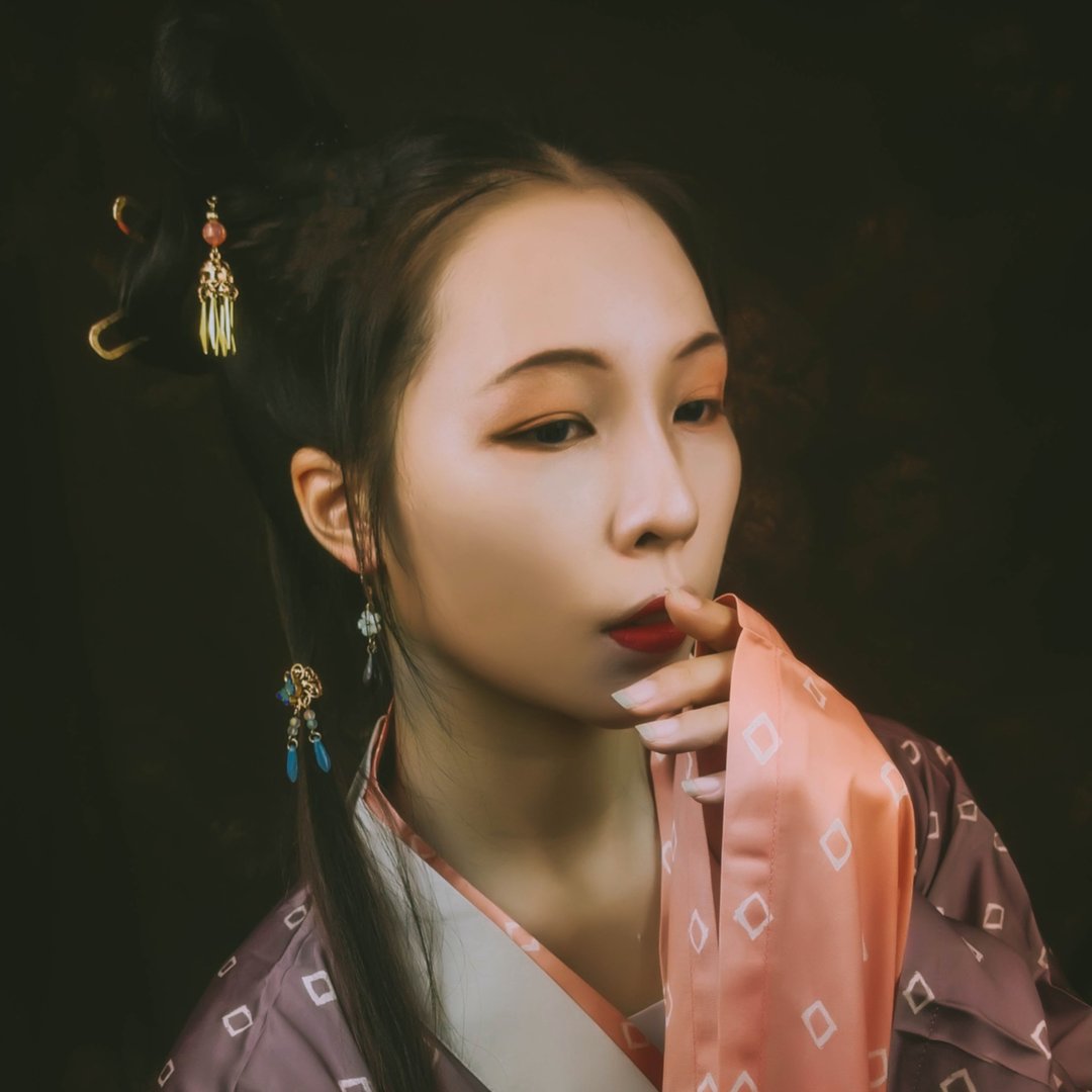 小蝴蝶发扣(一对) - 发饰 - 铜/黄铜 蓝色