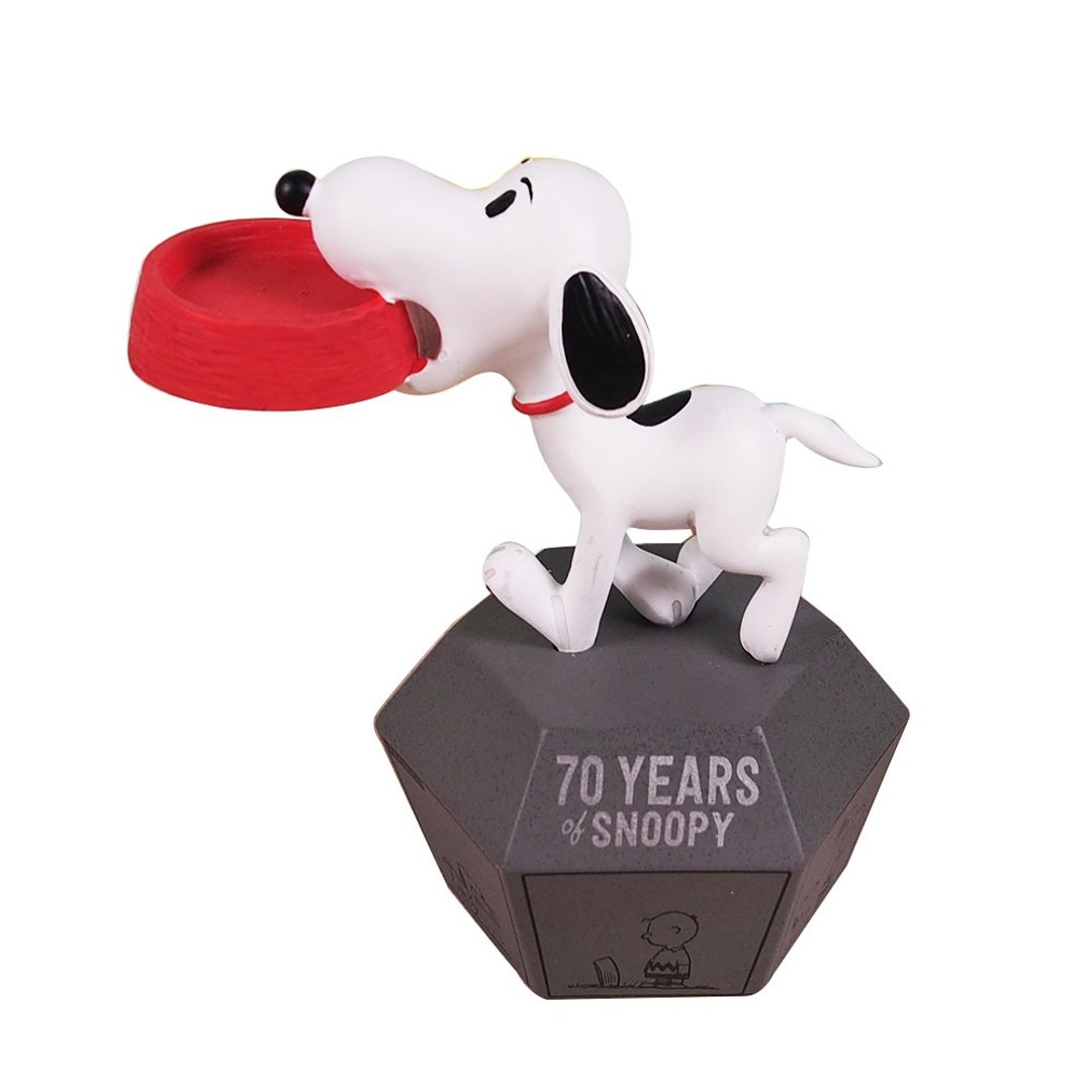 Snoopy70周年纪念 雕塑-史努比与红碗【Hallmark 史努比】 - 摆饰 - 聚酯纤维 白色