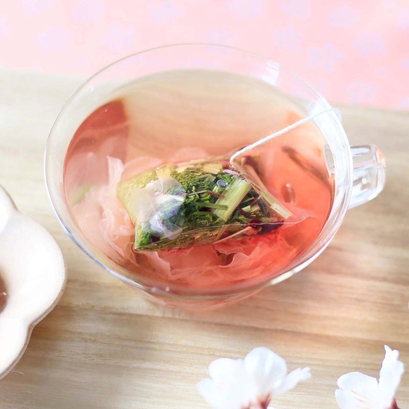 芙蓉樱花日本茶 - 茶 - 新鲜食材 粉红色
