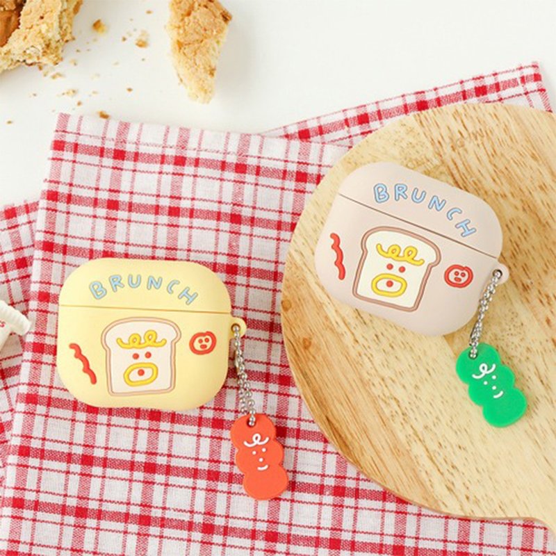 Romane Brunch Brother 绘画吐司 AirPods 3 硅胶保护套 - 耳机收纳 - 其他材质 
