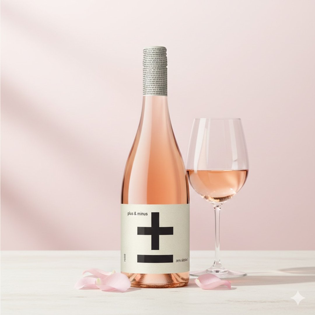 Plus & Minus 加减喝 rose 无酒精粉红酒风味饮 VEGAN 750ML - 果汁/蔬果汁 - 其他材质 粉红色
