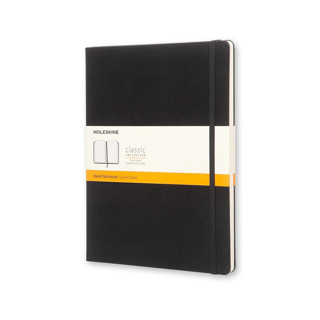 _勿上架_MOLESKINE 经典黑色硬壳笔记本 XL 横线 - 烫金服务 - 笔记本/手帐 - 纸 黑色