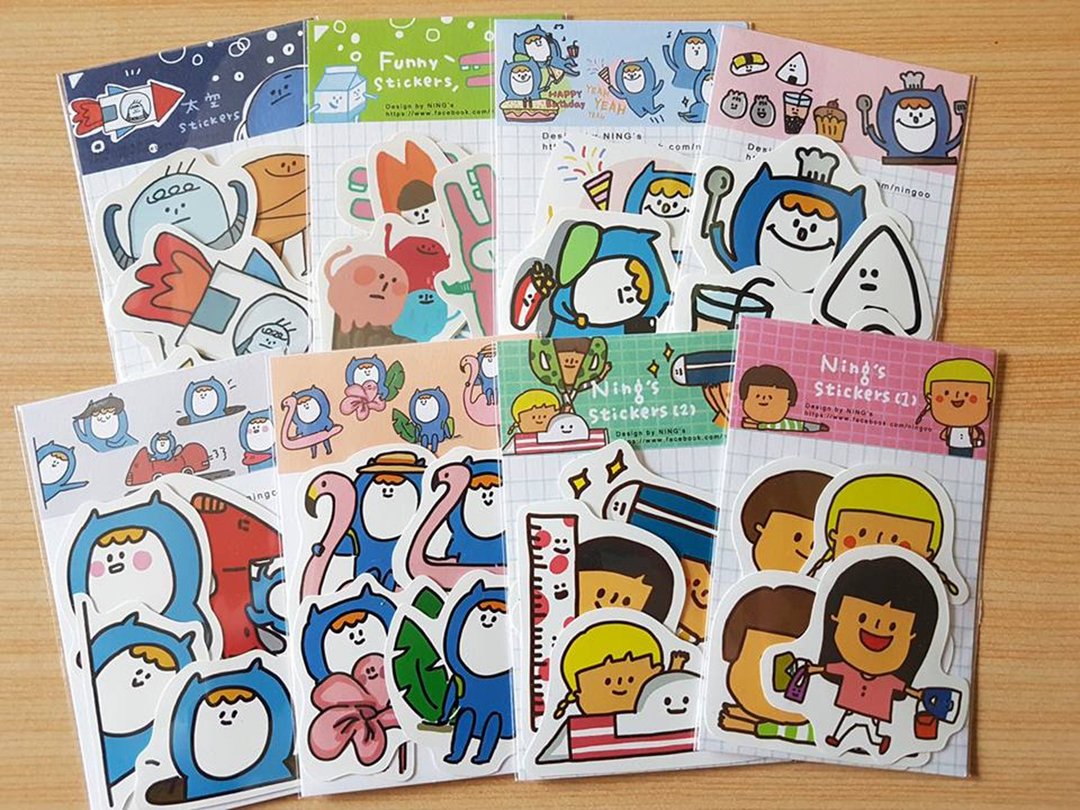 一起买,贴纸组合包(8入) - 贴纸 - 纸 