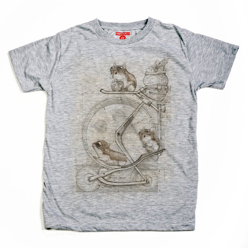 Hamster in cart Chapter One T-shirt - 男装上衣/T 恤 - 棉 白色