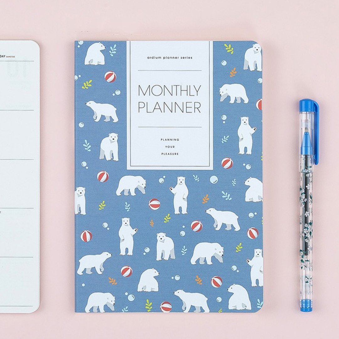 ARDIUM 2017 Monthly Planner 月行事历\手帐 - 北极熊 - 笔记本/手帐 - 纸 蓝色