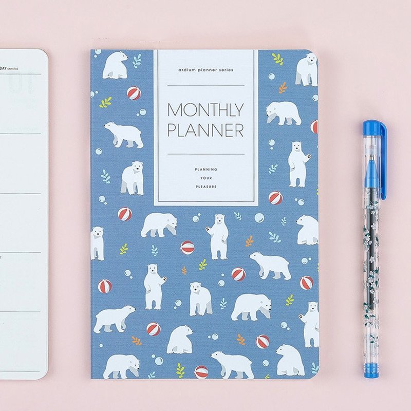 ARDIUM 2017 Monthly Planner 月行事历\手帐 - 北极熊 - 笔记本/手帐 - 纸 蓝色
