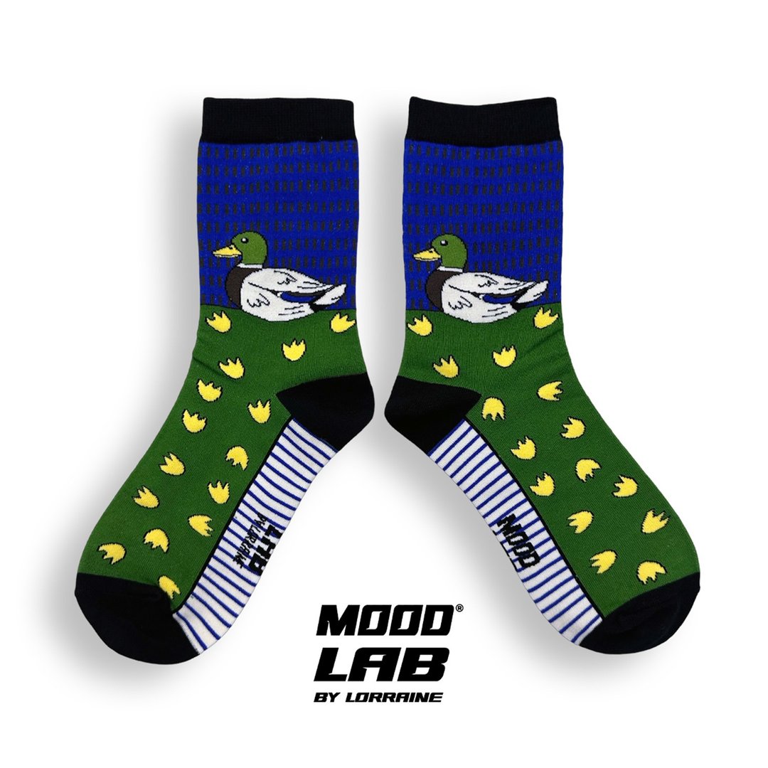 MOODLABBYLORRAINE | DUCK 袜子 - 袜子 - 棉．麻 蓝色