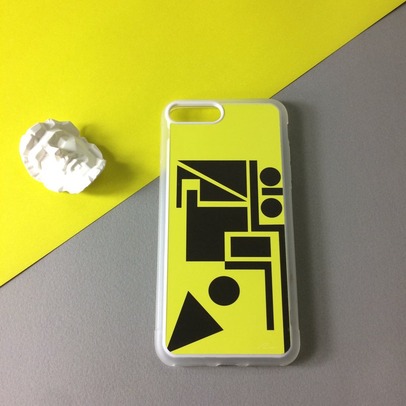 幾何-原創插畫手機殼 - 手机壳/手机套 - 防水材质 黄色