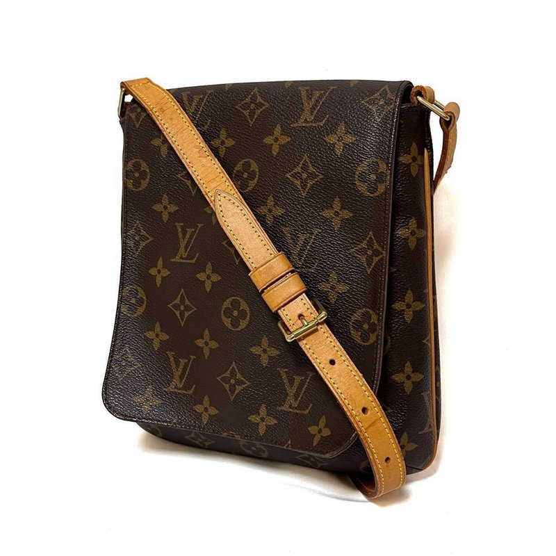 正品 Louis Vuitton 路易威登 Musette Salsa 短款肩背包 Monogram M51258 二手 - 侧背包/斜挎包 - 其他材质 