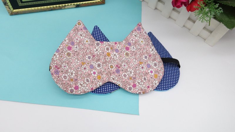 小白花睡眠眼罩附束口收纳袋 sleep mask *SK* - 眼罩 - 纸 粉红色