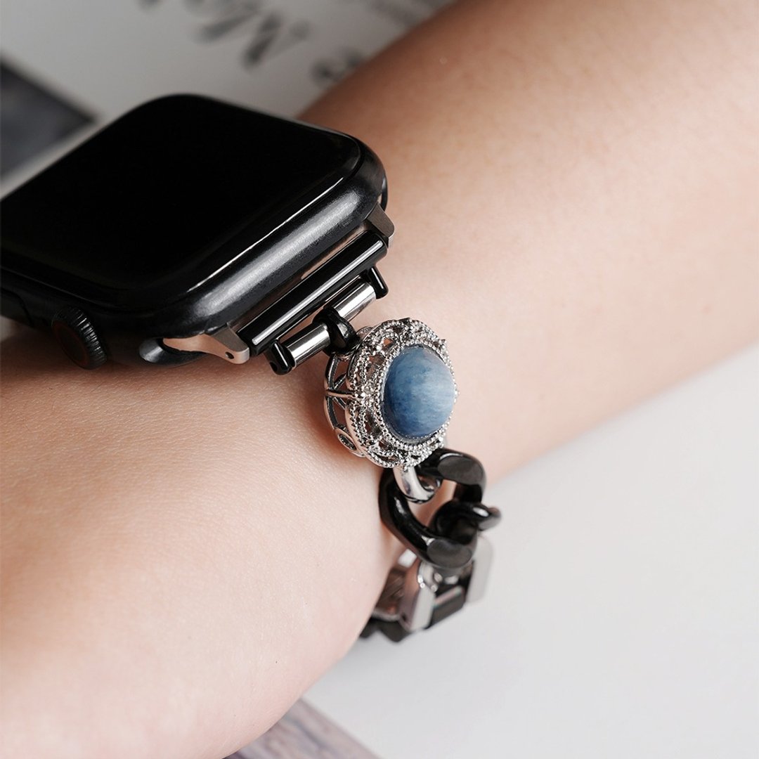 APPLE WATCH  - 【Kyanite】手做水晶表带 苹果表带 - 表带 - 水晶 