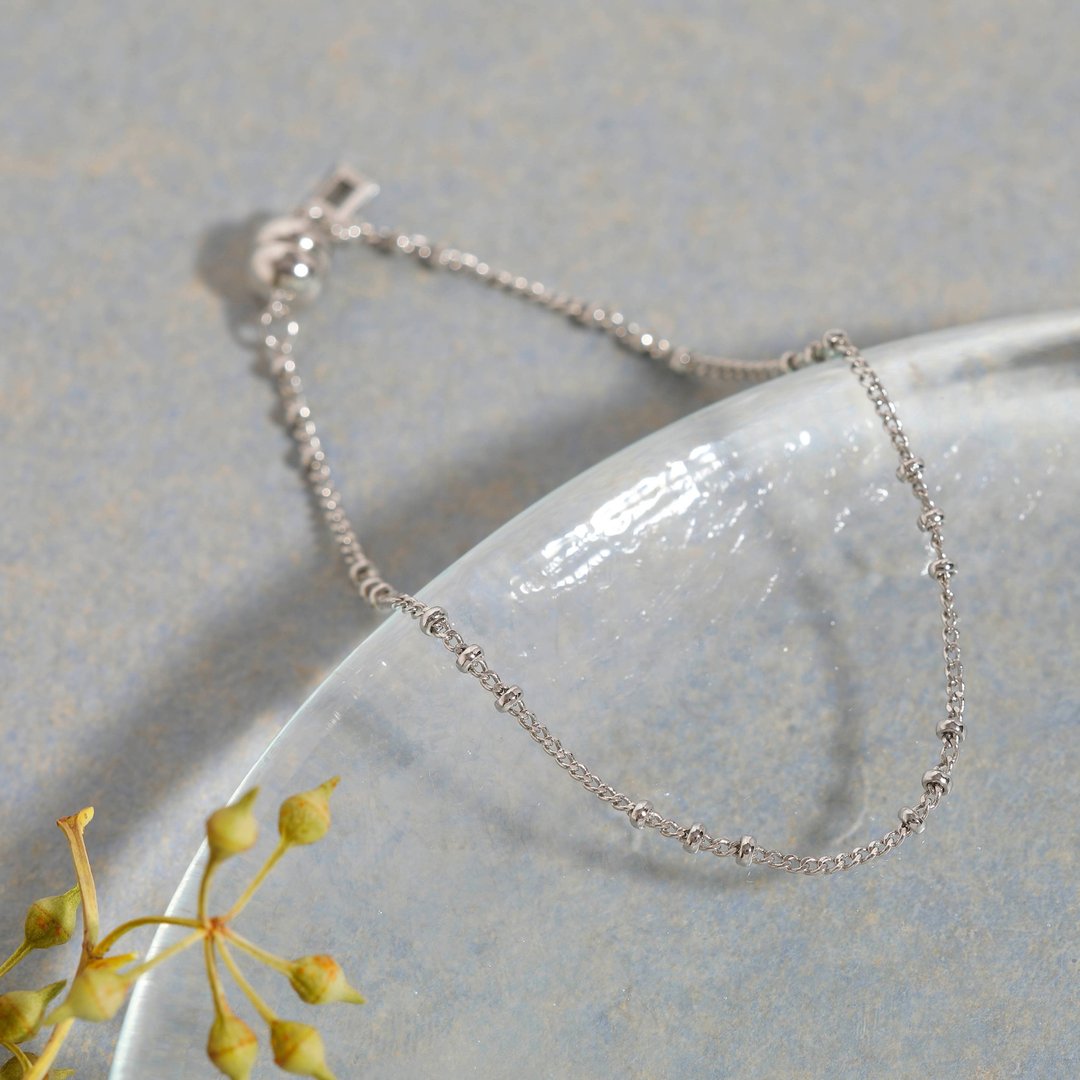 petit point bracelet SV 无镍磁力手链 磁力开合简易手链 银色  રhodium - 手链/手环 - 其他金属 银色