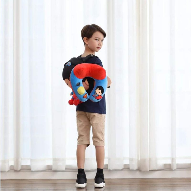 Justice League 正义联盟 3D 专利按压式充气颈枕- 蝙蝠侠版 - 其他 - 聚酯纤维 蓝色