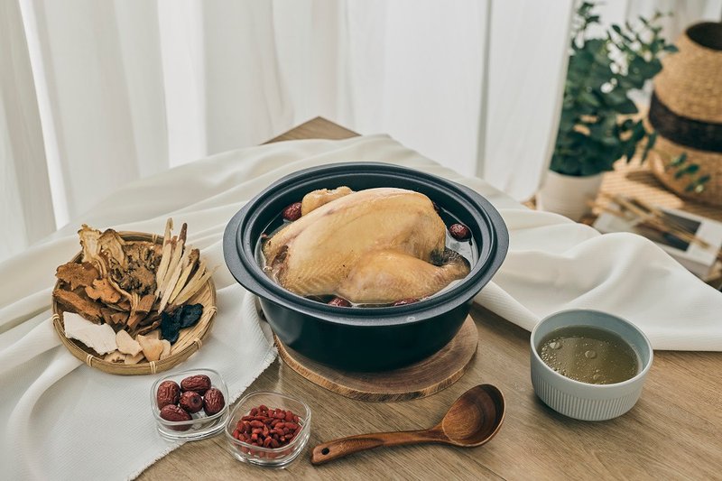十全养生鸡汤(全鸡) - 料理包 - 其他材质 白色