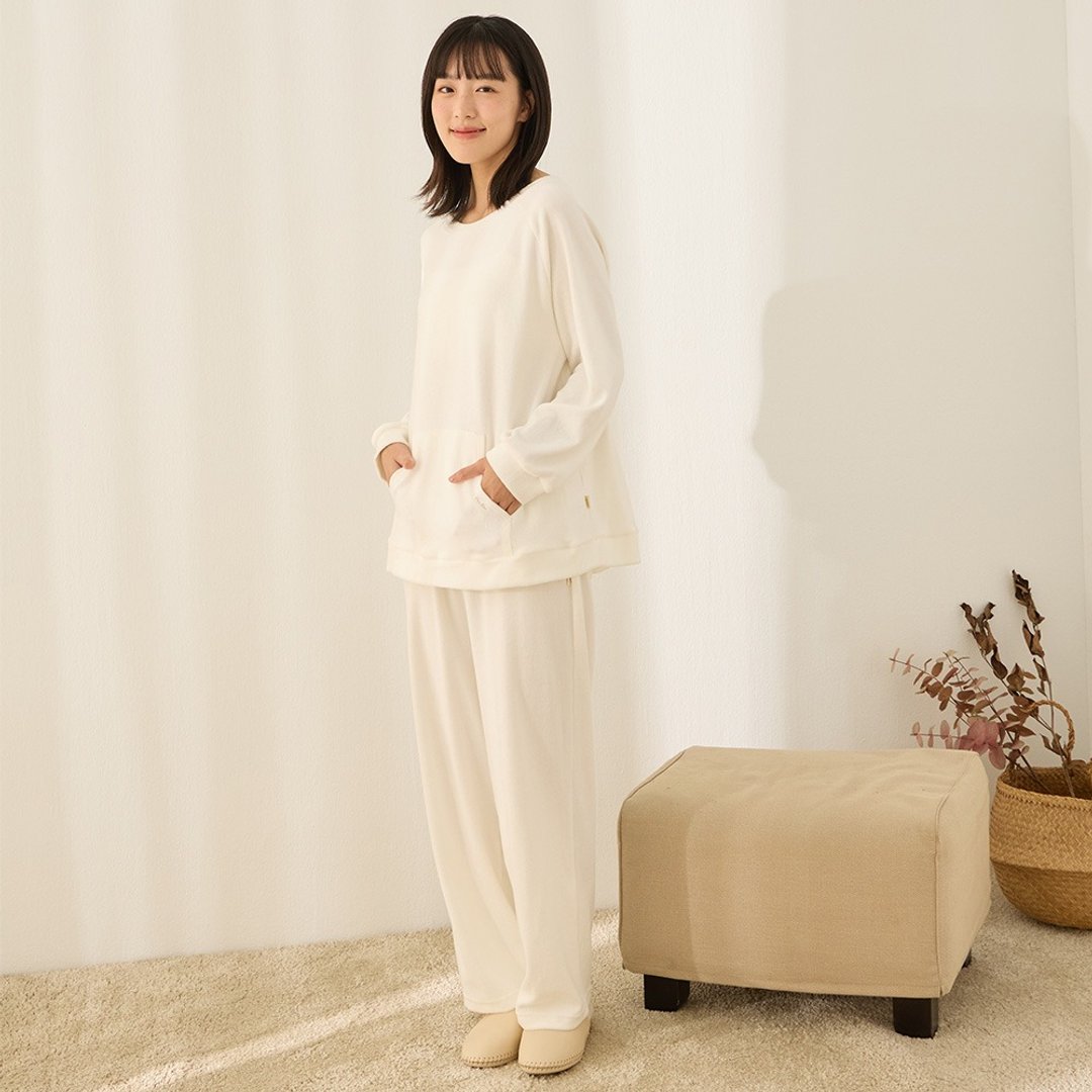 UMORFIL胶原蛋白云朵毛巾布上衣套装-共2色 - 居家服/睡衣 - 棉 多色