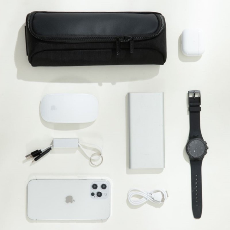 XD Design Eco Flex Tech Pouch 环保数码文具包 - 化妆包/杂物包 - 其他人造纤维 黑色