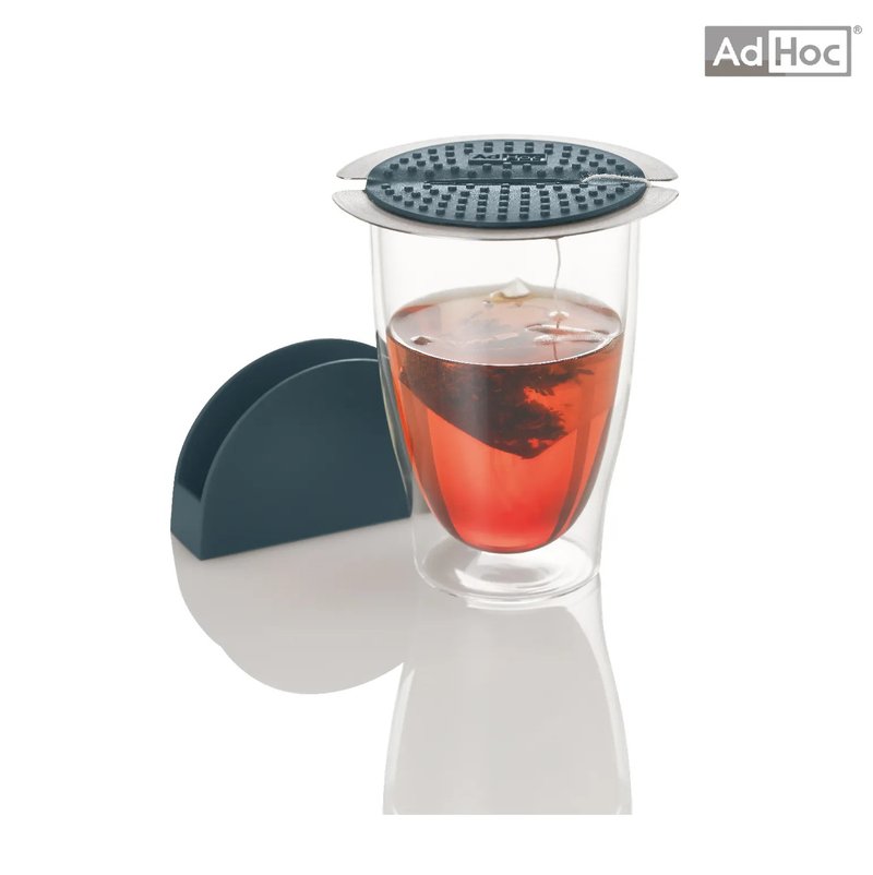 【303select】德国AdHoc | 多用途茶包杯盖组(含座) - 茶具/茶杯 - 硅胶 