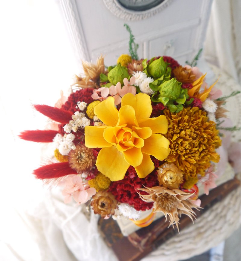 庆典的约定.庆典红色系.庆祝干燥花礼 - 干燥花/捧花 - 植物．花 红色