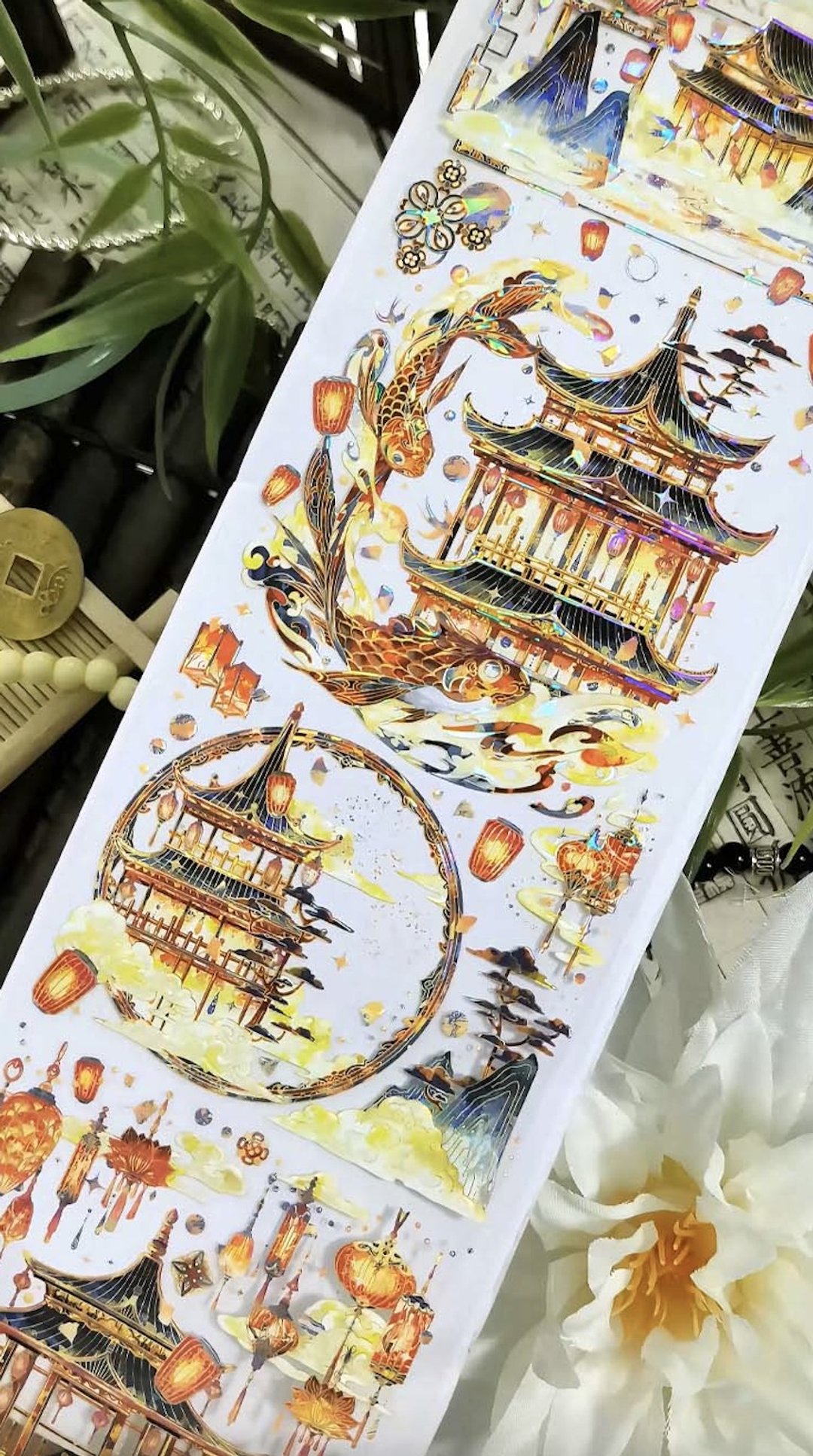 今夕灯满楼 PET 纸胶带 贝壳光 切膜 5米卷 - 纸胶带 - 其他材质 多色
