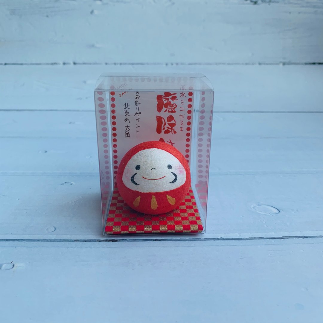 风水达摩 - 和纸吉祥物 - 转运/去水逆 (红色) 母亲节礼物 毕业礼物 - 玩偶/公仔 - 纸 