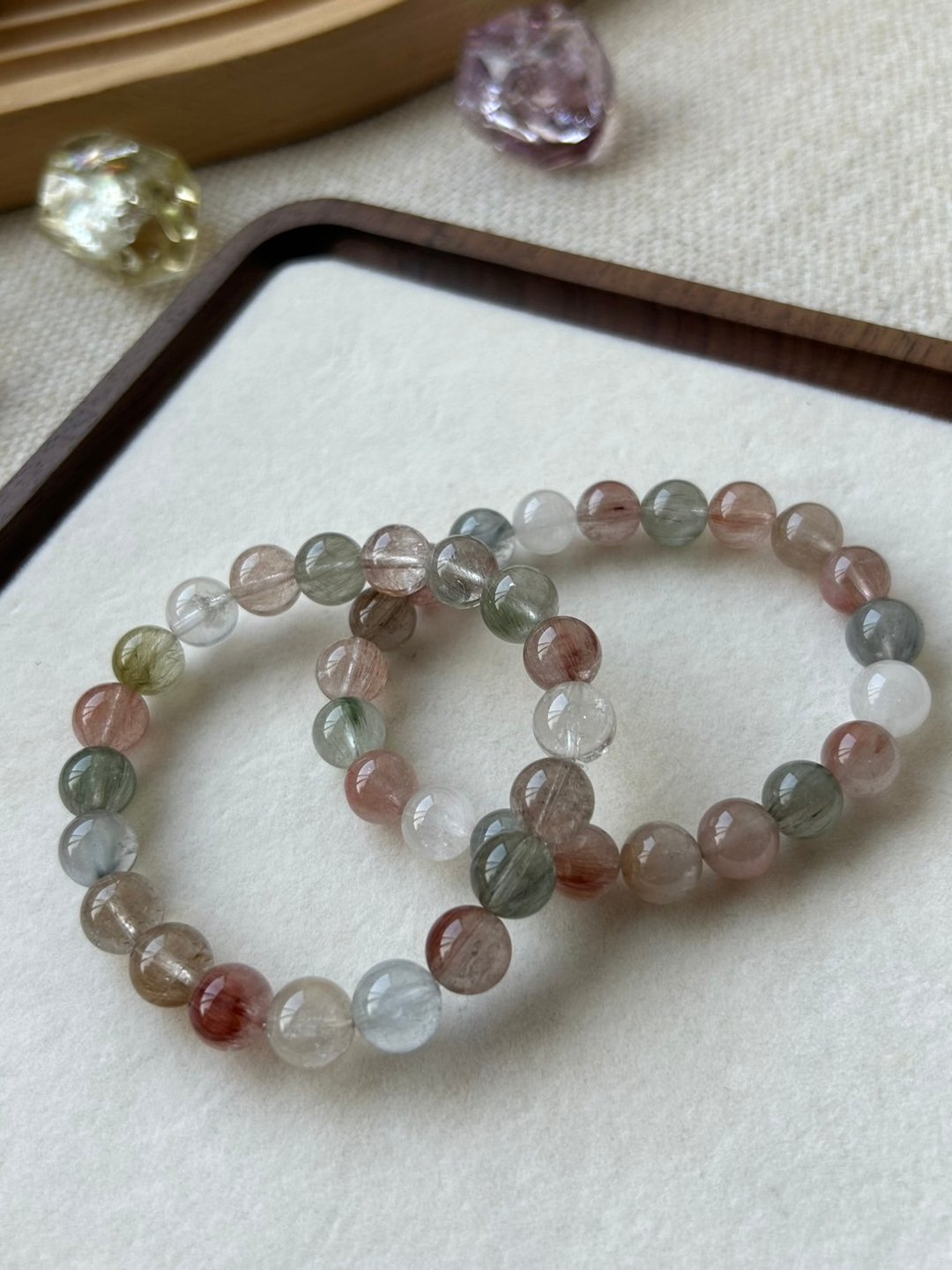 华光-藏晶阁 | 彩兔毛-Rutilated Quartz | 对应 太阳轮 海底轮 - 手链/手环 - 水晶 
