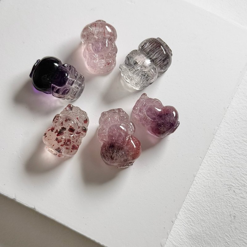 超七貔貅吊坠 - 项链 - 水晶 多色