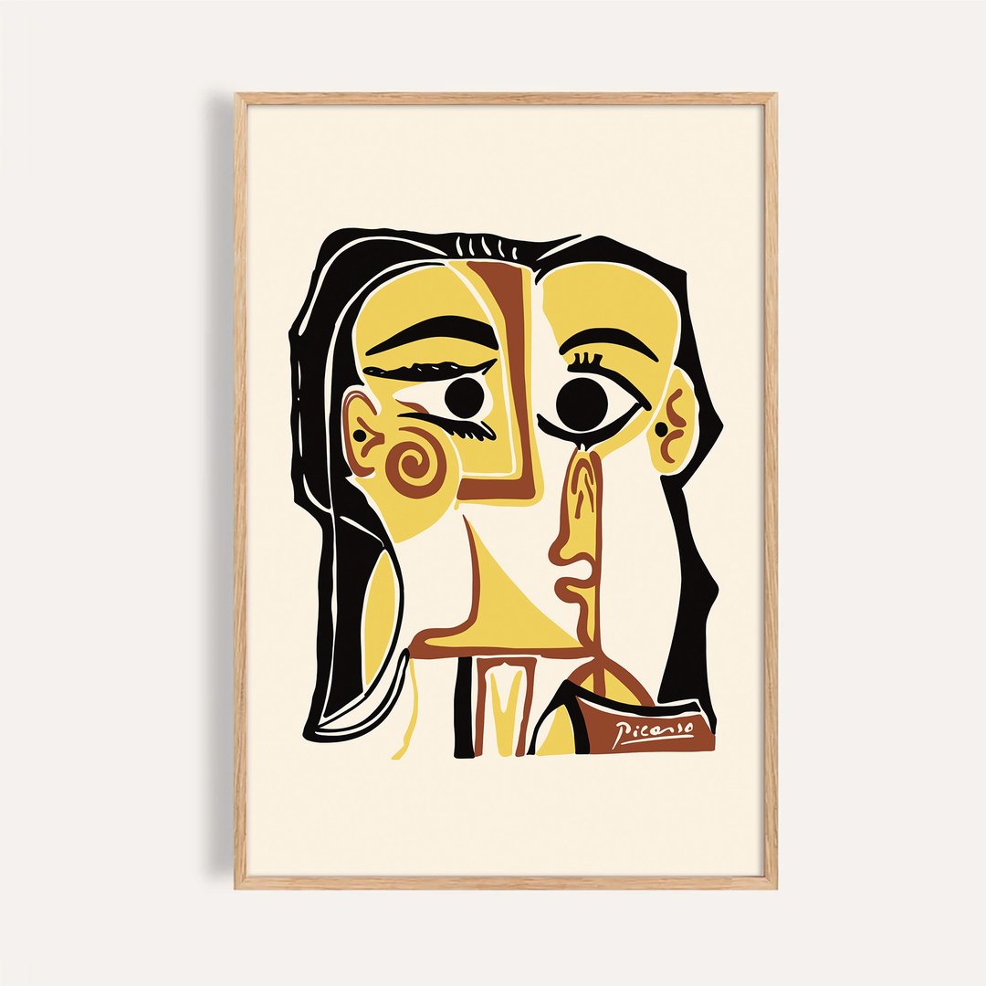 黄之面 Portrait in Yellow / 毕卡索风格 抽象人物挂画 海报 - 海报/装饰画/版画 - 纸 